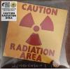 area: caution radiation area (splatter yellow-numbered)