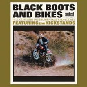 the kickstands: black boots and bikes