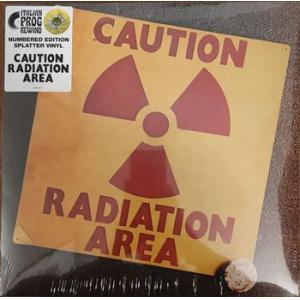area: caution radiation area (splatter yellow-numbered)