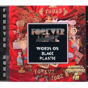 forever more: yours / words on black plastic